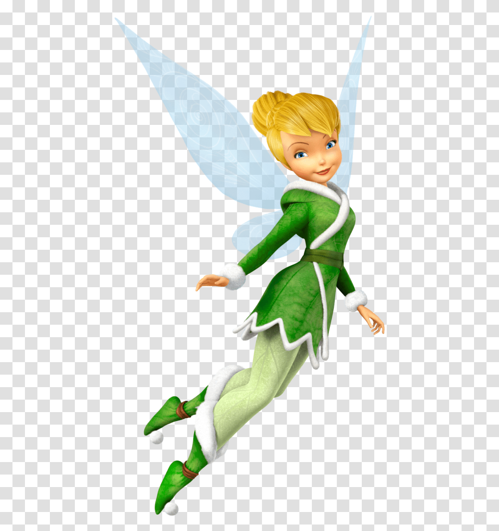 Tinkerbell, Figurine, Elf, Green, Toy Transparent Png