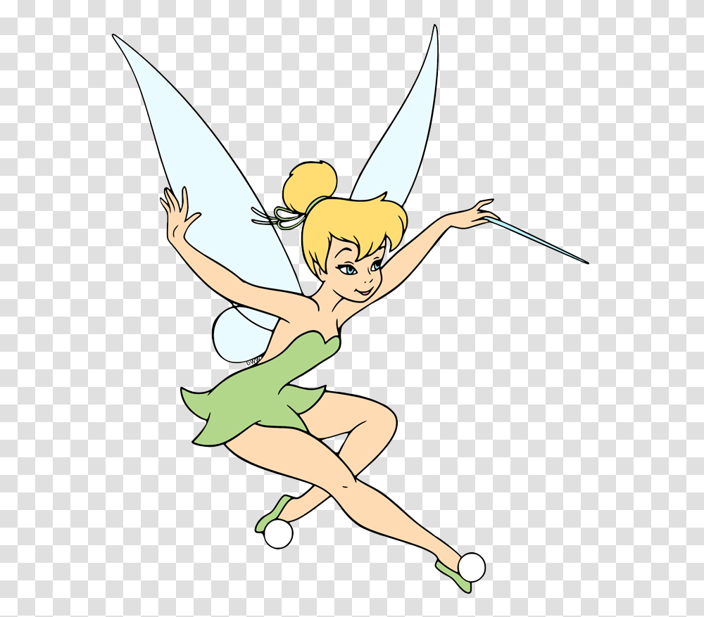 Tinkerbell Flying With Wand, Dance, Ballet, Female Transparent Png