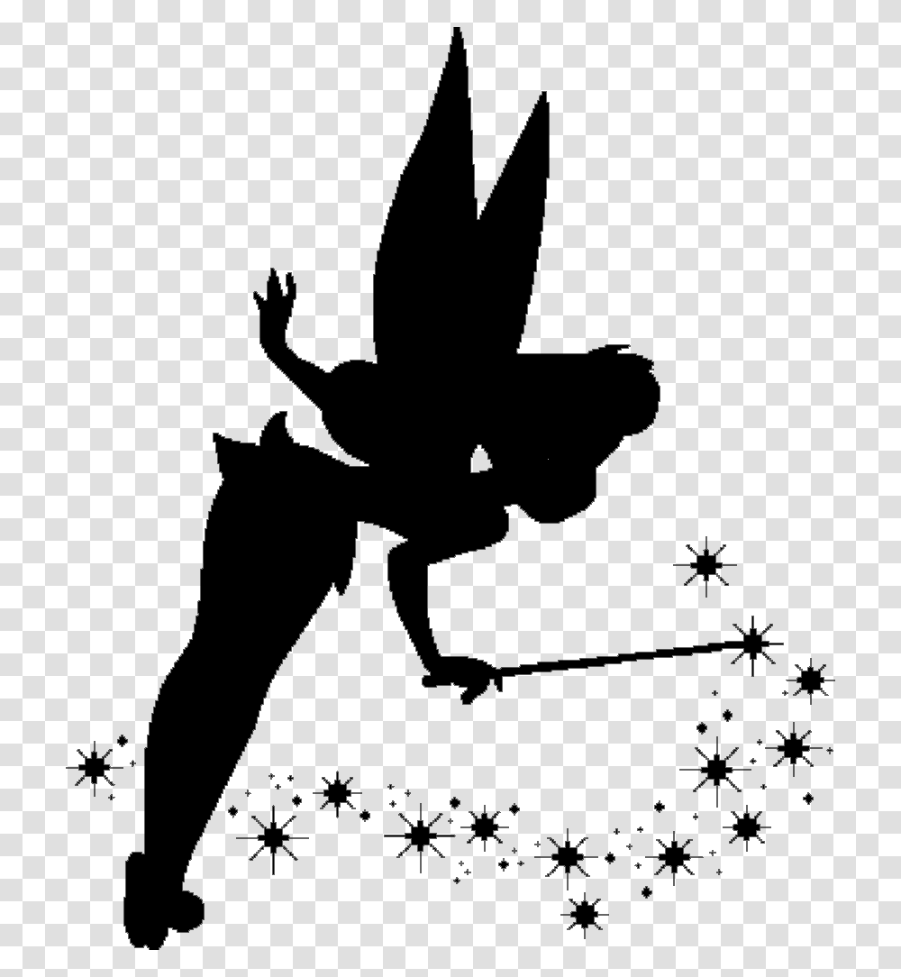 Tinkerbell Pixie Dust, Silhouette, Nature, Stencil Transparent Png