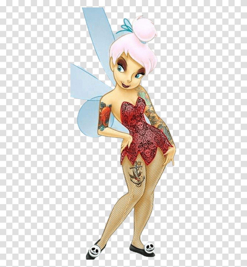 Tinkerbell Punk, Person, Back Transparent Png