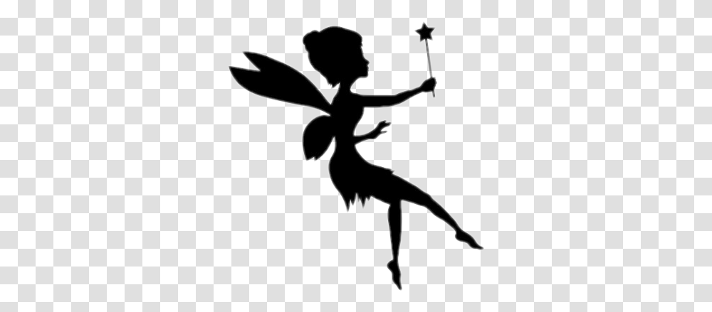 Tinkle Fairy Fairies Wand Magic Wings Fly Star Queen, Cupid, Bow, Stencil, Silhouette Transparent Png