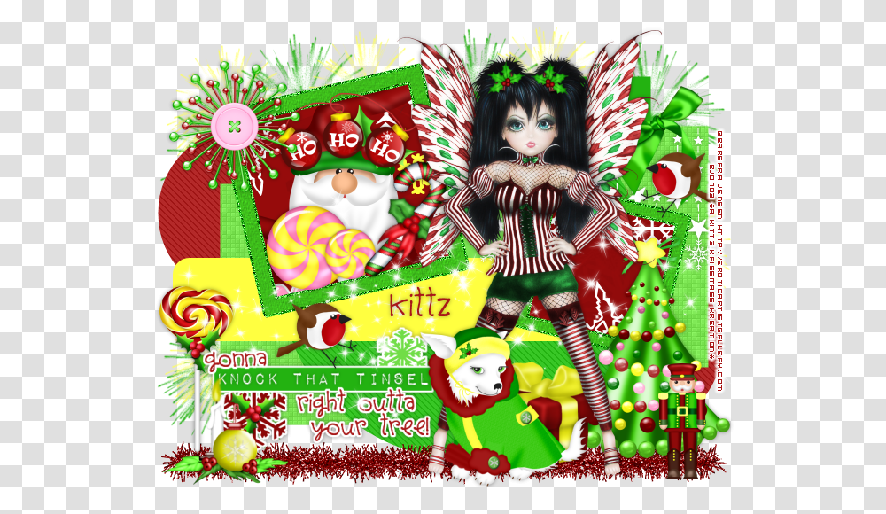 Tinsel Christmas, Doll, Poster, Advertisement Transparent Png
