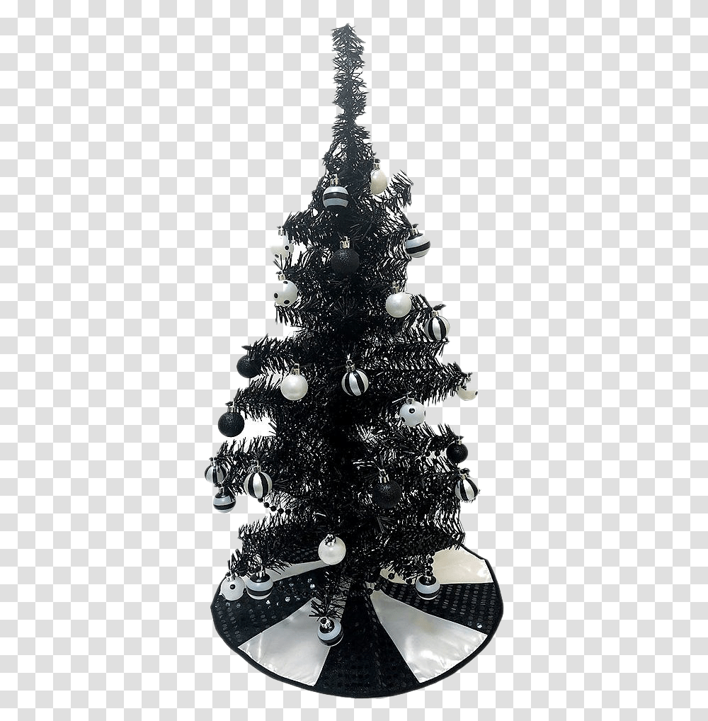 Tinsel Christmas Tree Christmas Day, Plant, Ornament Transparent Png