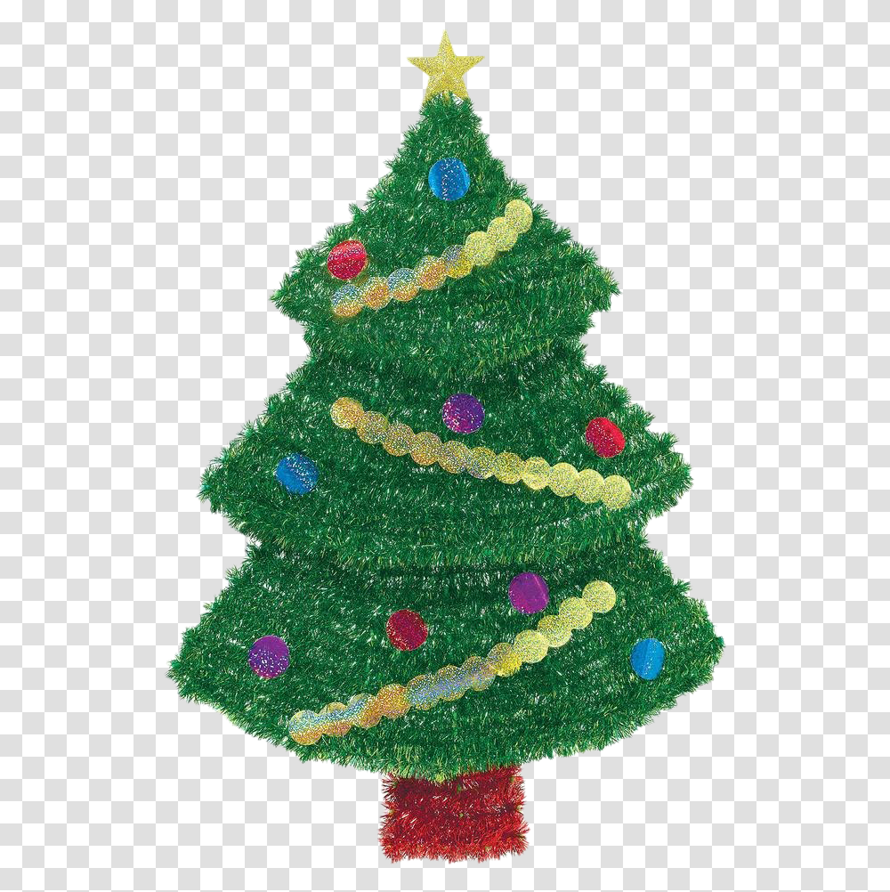 Tinsel Christmas Tree Pic Tinsel Decoration, Ornament, Plant Transparent Png