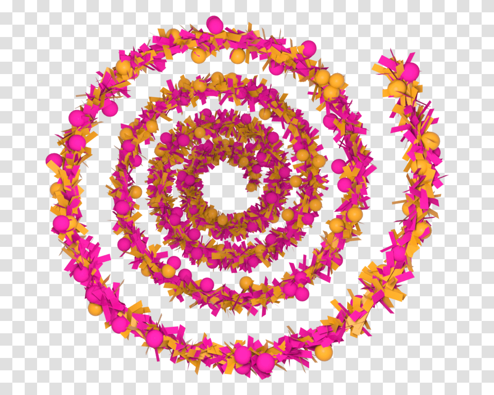 Tinsel Demo 1 Illusion Rainbow, Pattern, Ornament, Spiral, Fractal Transparent Png