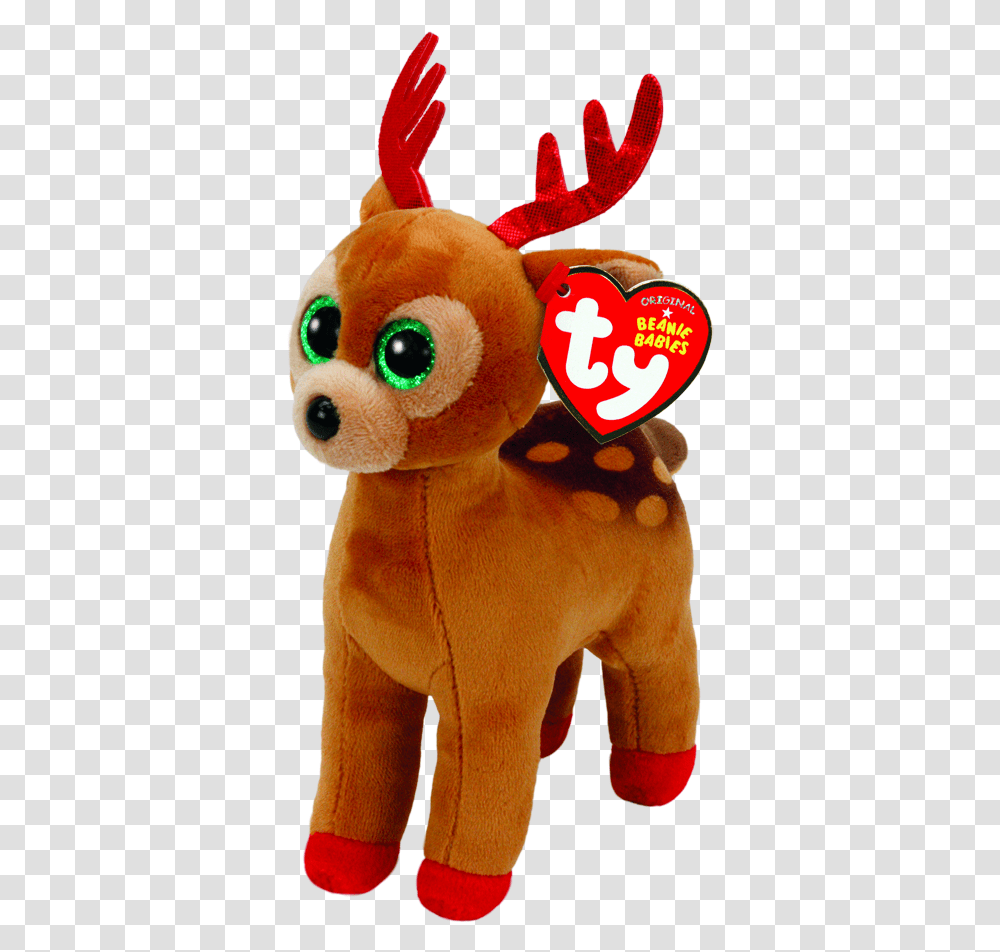 Tinsel The Brown Reindeer Beanie Babies Christmas Christmas Beanie Boos Reindeer, Toy, Plush, Figurine, Sweets Transparent Png