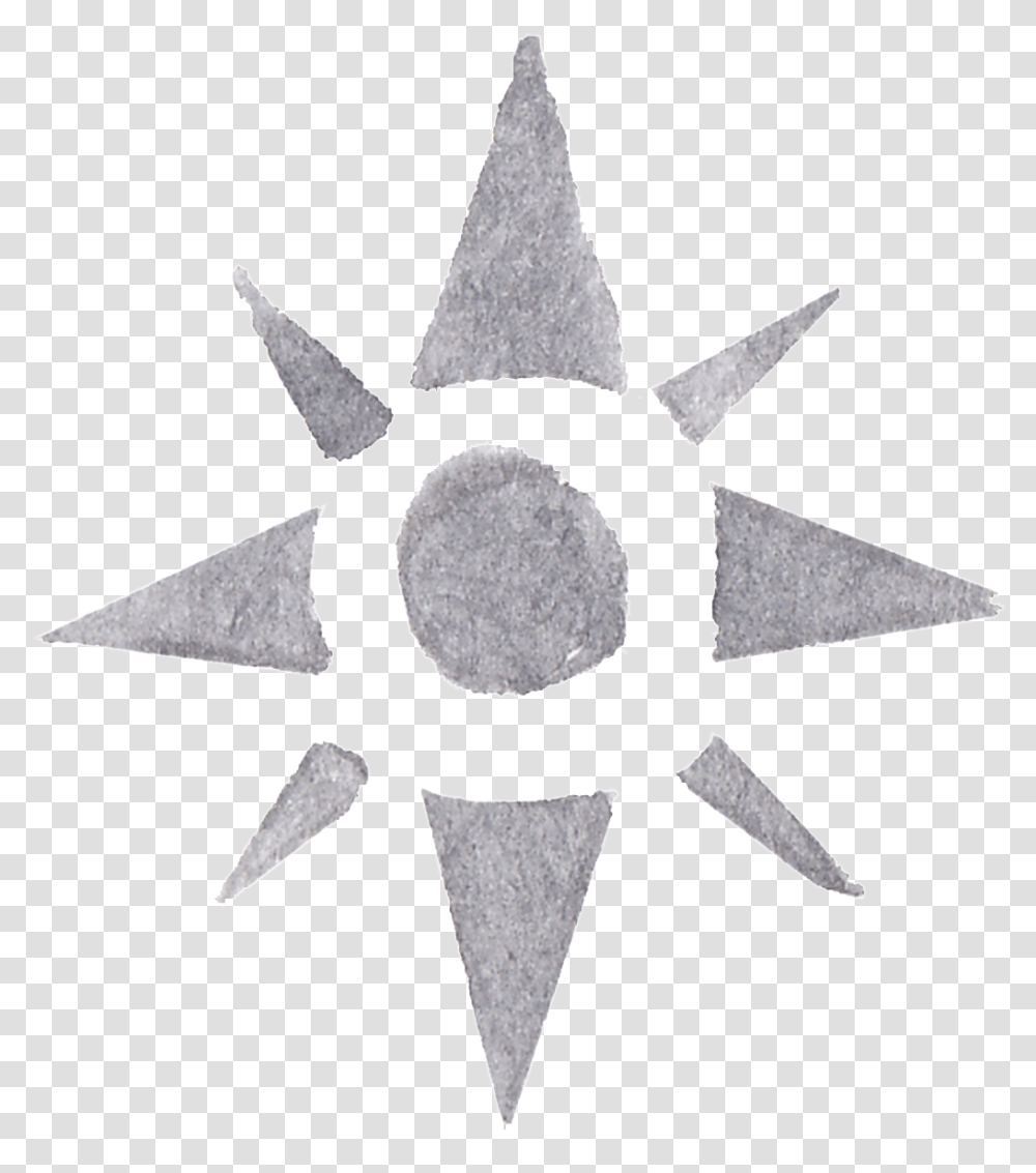 Tinta Negra Sol Transparente Decorativo Star, Cross, Aluminium, Arrow Transparent Png