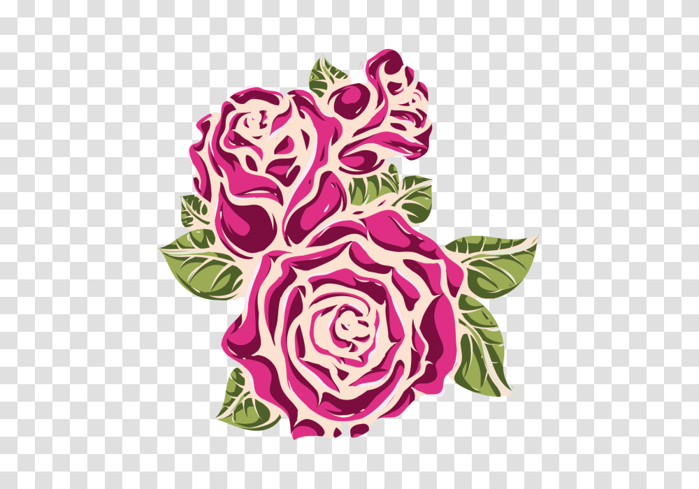 Tinta Y Acuarela De Rosa Flor Vector Hecho A Mano Estilo Agua, Pattern, Floral Design Transparent Png