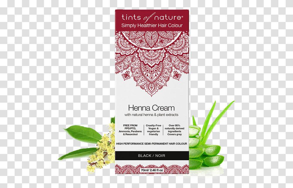 Tints Of Nature Henna Cream Semi Permanent Hair Colour, Plant, Flyer, Poster, Paper Transparent Png