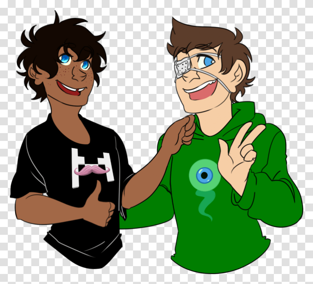 Tiny Box Tim And Septiceye Sam Septic Sam And Tiny Box Tim Human, Person, Face, Female Transparent Png