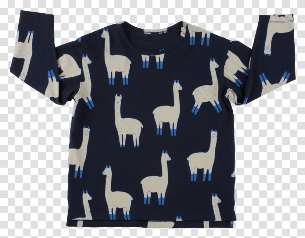 Tiny Cottons Ls Relaxed Tee Llamas Tiny Cottons Alpaca, Apparel, Sleeve, T-Shirt Transparent Png