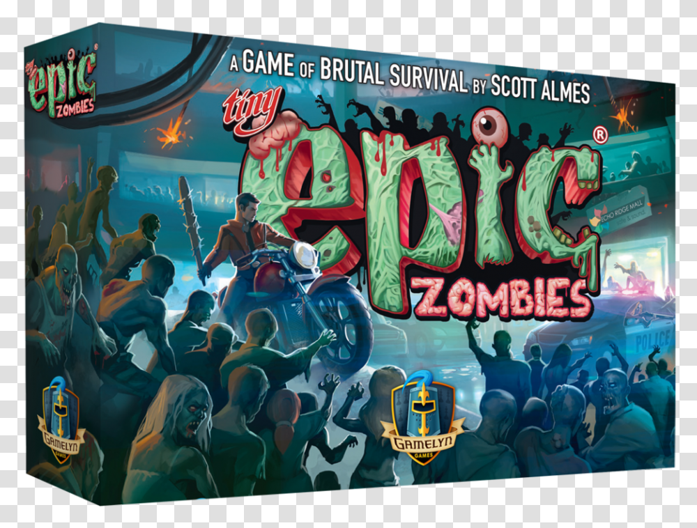 Tiny Epic Zombies Box, Person, Poster, Advertisement Transparent Png