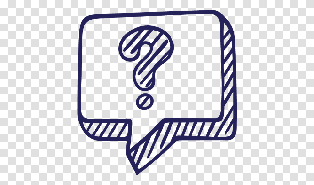 Tiny Navy Icon Questions Doodle Sms Icon, Logo, Trademark Transparent Png