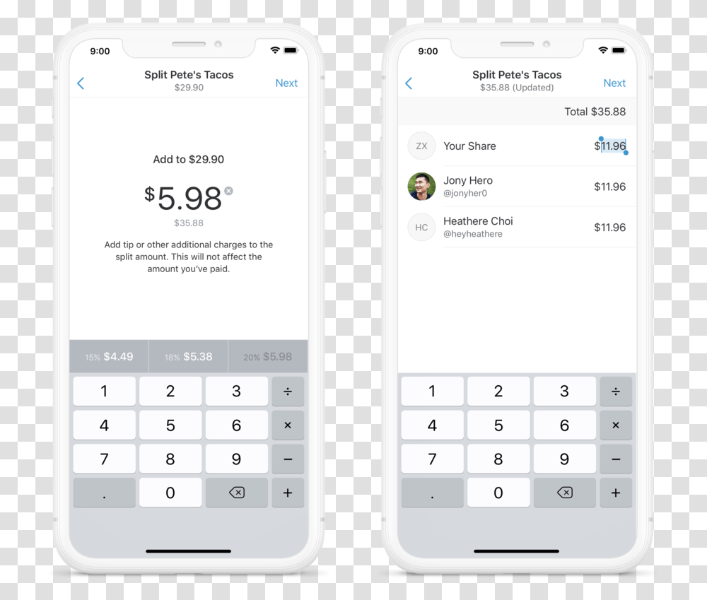 Tip Feature Venmo App, Mobile Phone, Electronics, Cell Phone, Calculator Transparent Png