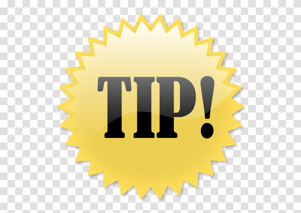 Tip Tips, Icon, Gold, Poster, Advertisement Transparent Png