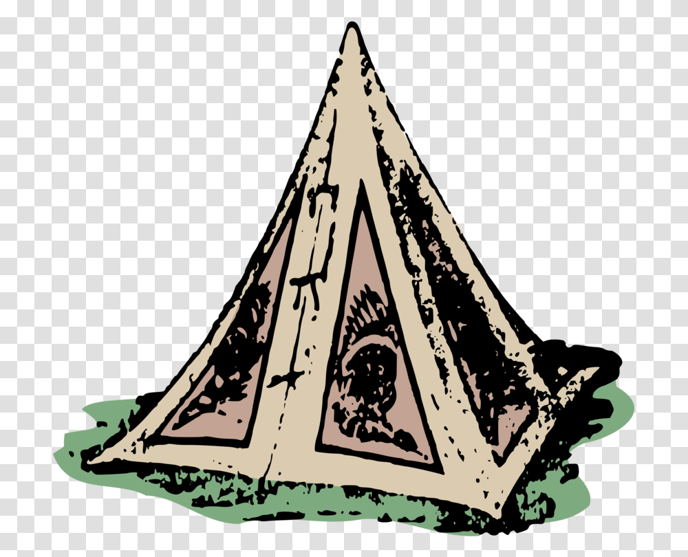 Tipi Clip Art Christmas Tent Native Americans In The United States, Triangle, Drawing, Doodle, Outdoors Transparent Png