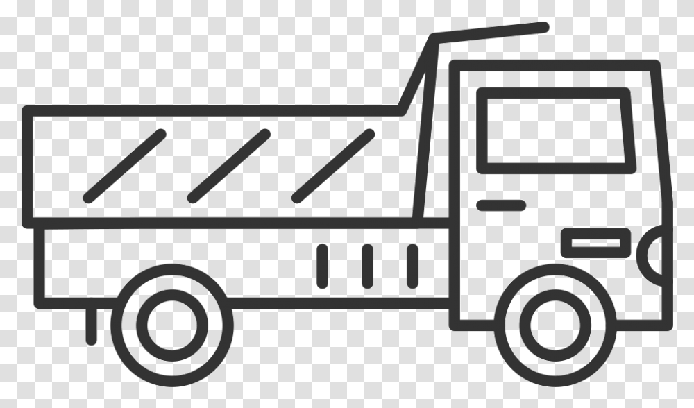 Tipper Truck Hire Icon Tipper Hire Icon, Vehicle, Transportation, Van, Caravan Transparent Png