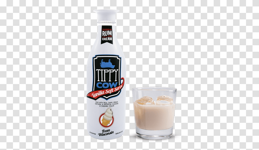Tippy Cow Vanilla Soft Serve Broudys Liquors, Beverage, Milk, Paper, Plant Transparent Png