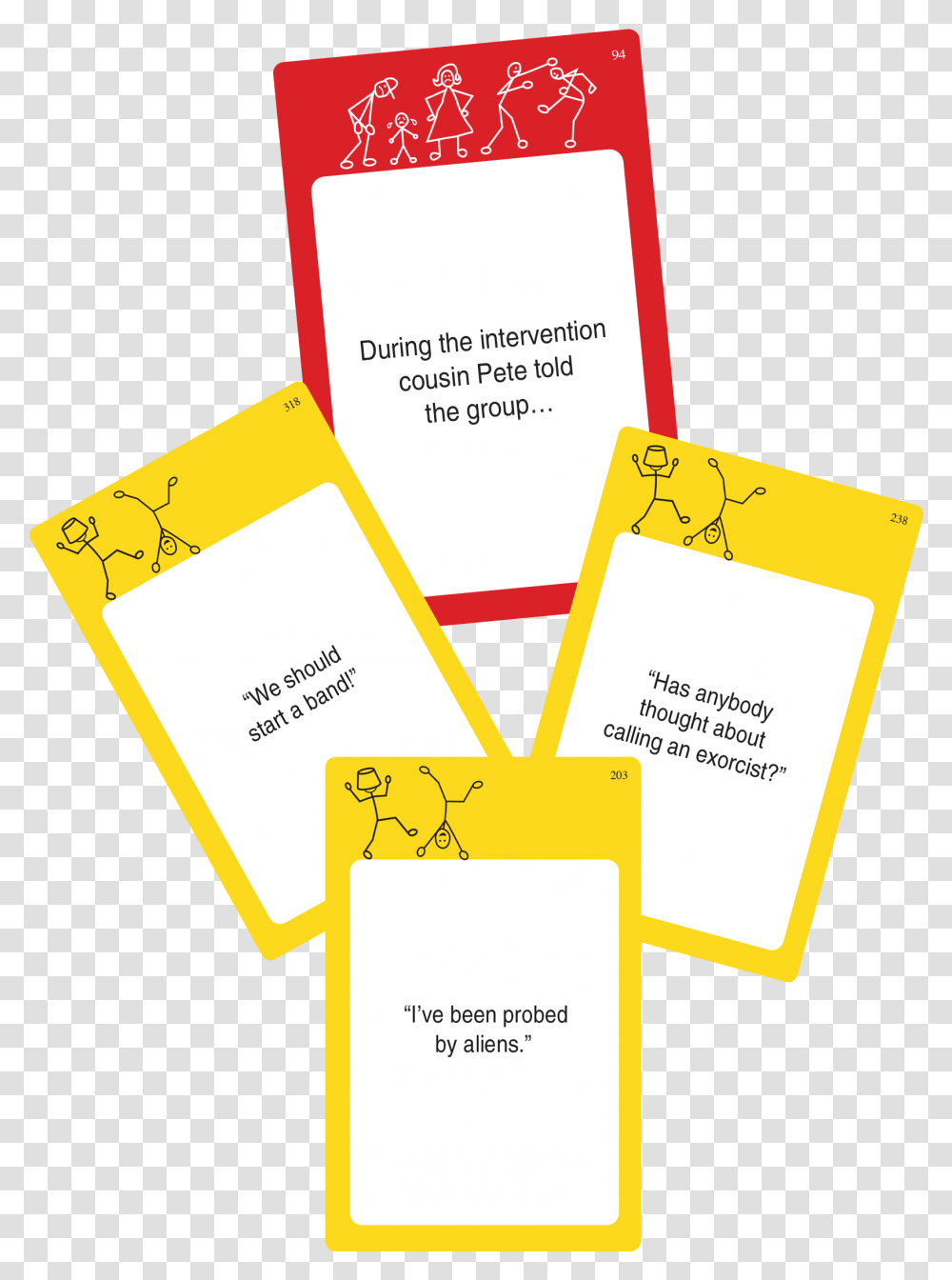 Tips To Plan A Family Game Night Relative Insanity Game Cards, Text, Paper, Business Card, First Aid Transparent Png