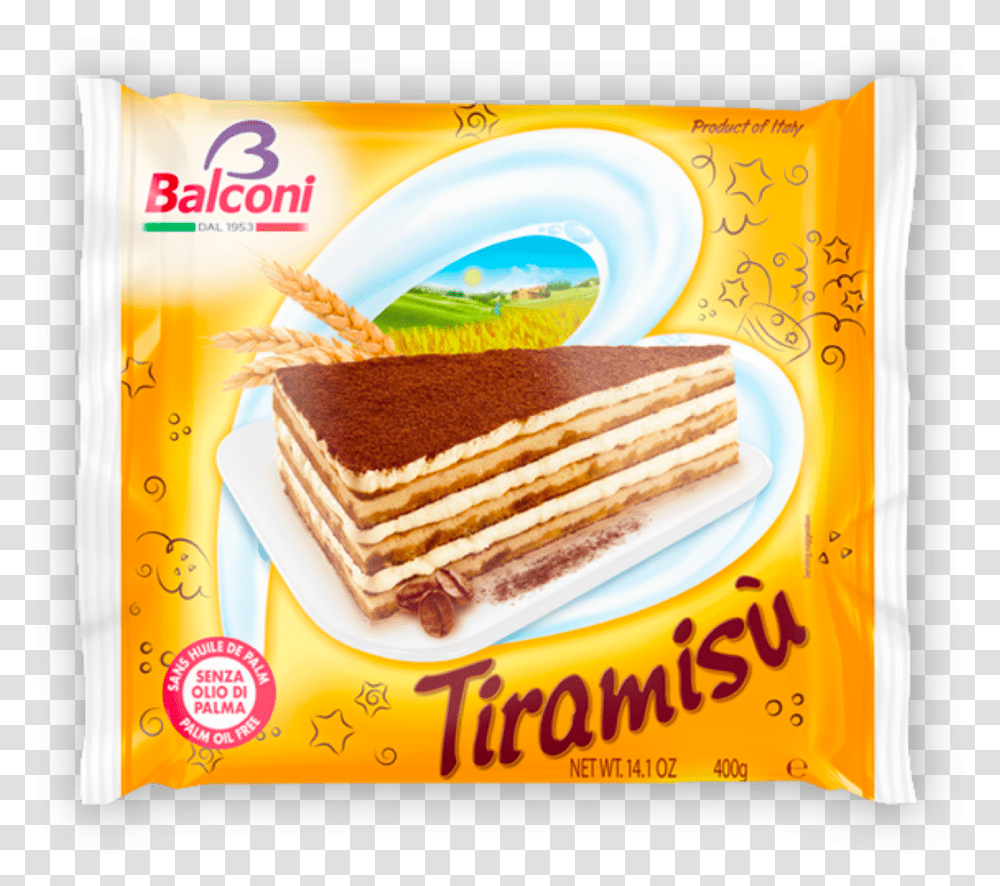 Tiramisu Cake Balconi, Dessert, Food, Torte, Cream Transparent Png