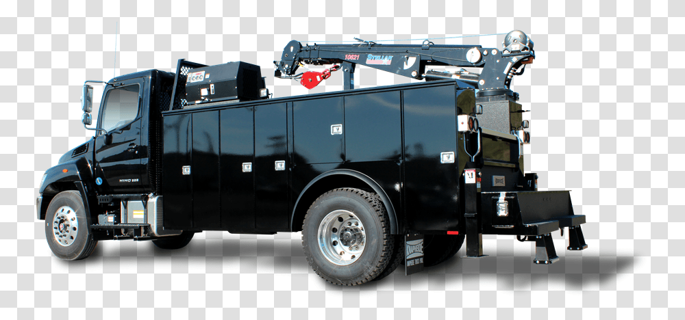 Tire Armored Car Tow Truck Commercial Ve 975599 Black Mechanic Truck, Vehicle, Transportation, Fire Truck, Wheel Transparent Png