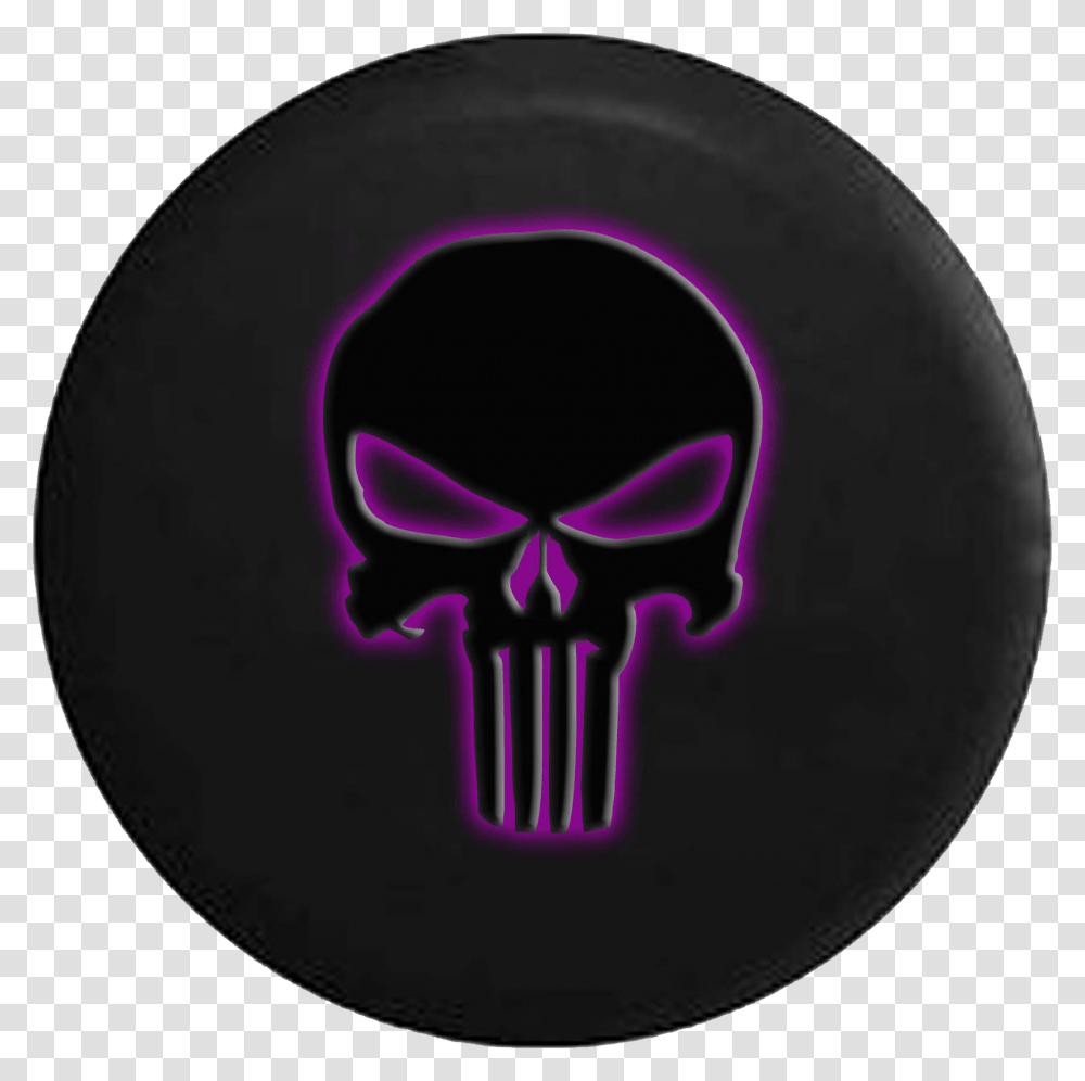 Tire Cover Pro Glowing Punisher Skull Jeep Off Road Rv Camper, Apparel, Helmet, Hat Transparent Png