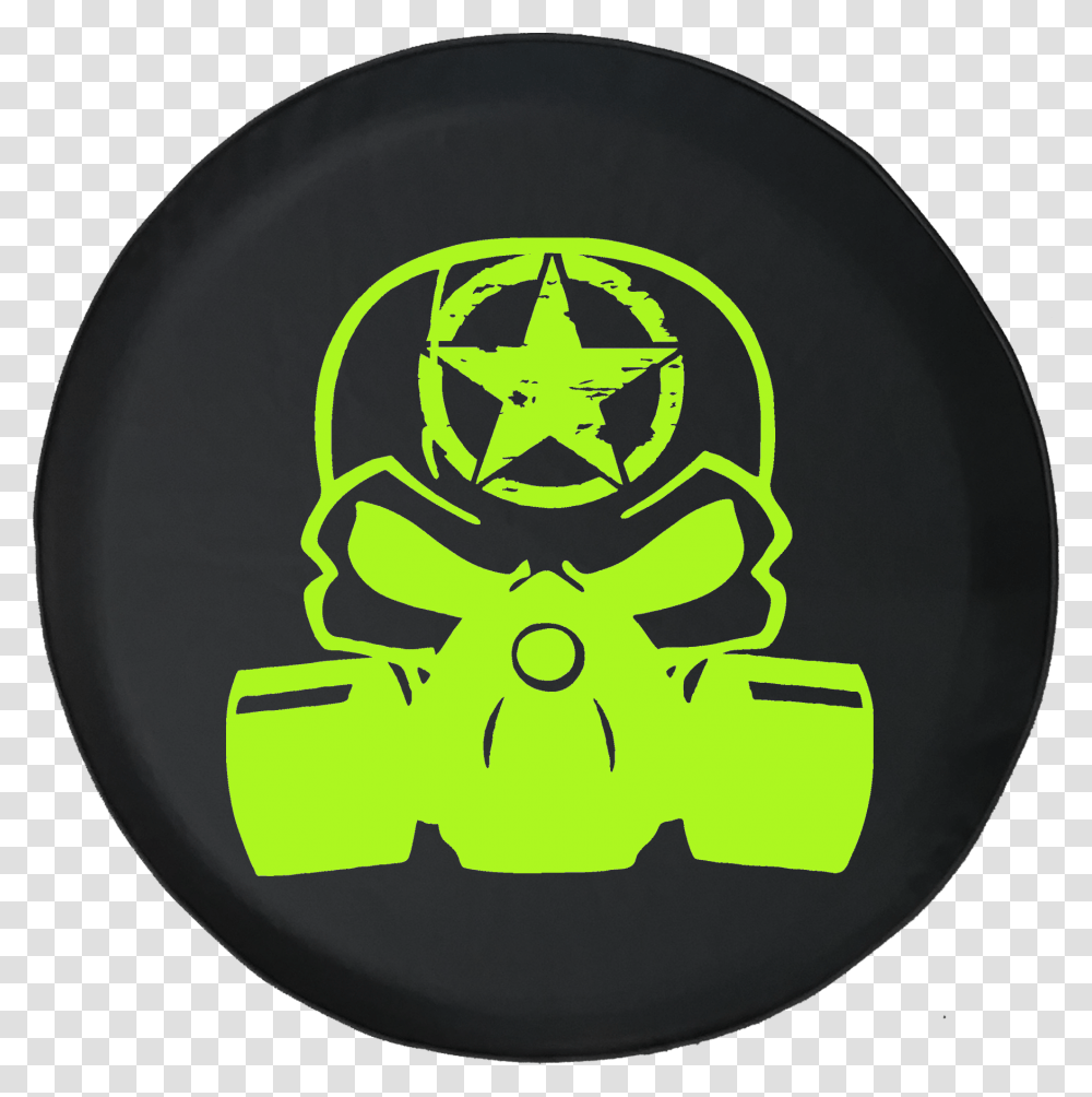 Tire Cover Pro Punisher Skull Gas Mask Oscar Mike Zombie, Logo, Trademark, Frisbee Transparent Png