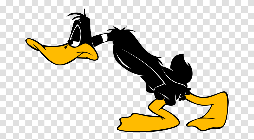 Tired Daffy Duck Duffy Duck, Bird, Animal, Silhouette, Angry Birds Transparent Png