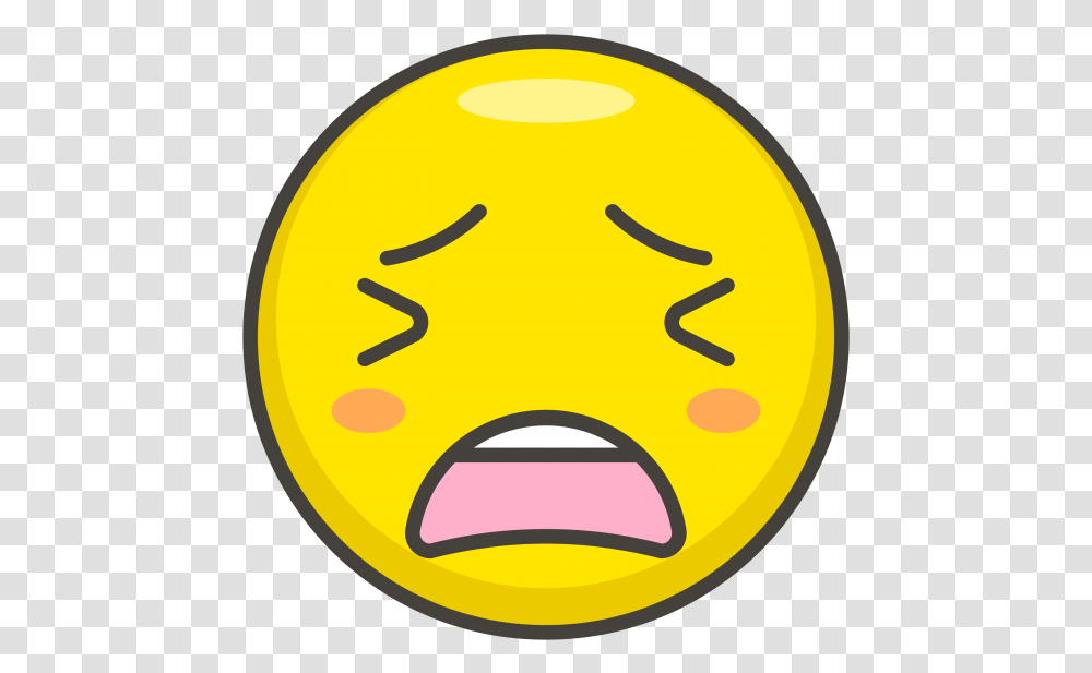 Tired Face Emoji, Logo, Trademark, Label Transparent Png
