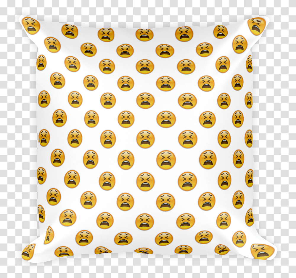 Tired Face Just Emoji, Pillow, Cushion, Rug, Pattern Transparent Png