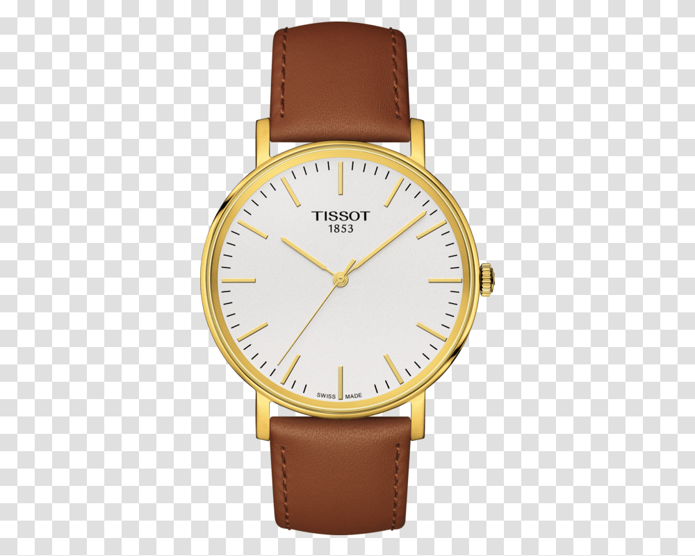 Tissot Everytime Quartz Watch With Silver Dial And Tissot T109 410.36, Wristwatch, Clock Tower, Architecture, Building Transparent Png
