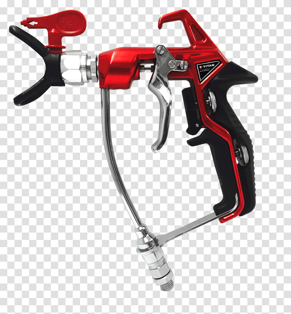 Titan Rx Apex Red Spray Gun, Power Drill, Tool, Bow, Machine Transparent Png