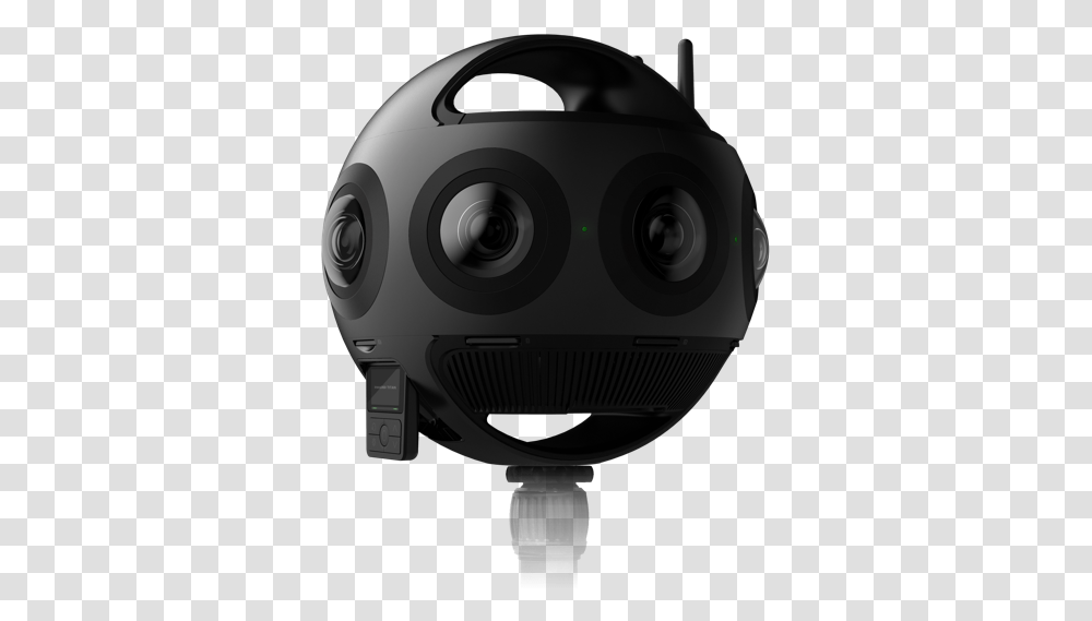 Titan - Professional 360 Vr 3d Camera 11k Capture Insta360 Titan, Helmet, Clothing, Apparel, Robot Transparent Png
