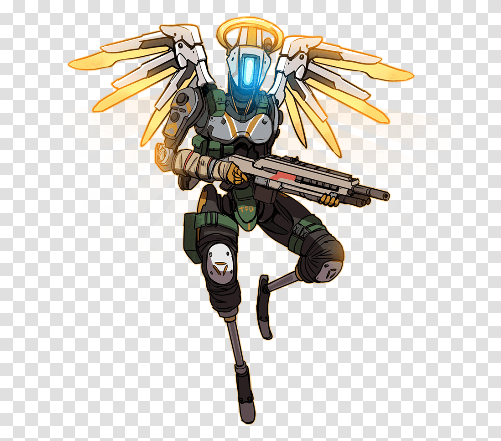 Titanfall 2 Overwatch Fanart, Person, Gun, Weapon, Samurai Transparent Png