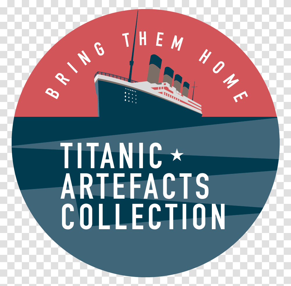 Titanic Artefacts Collection Titanicartefact Twitter Cruiseferry, Text, Logo, Symbol, Label Transparent Png