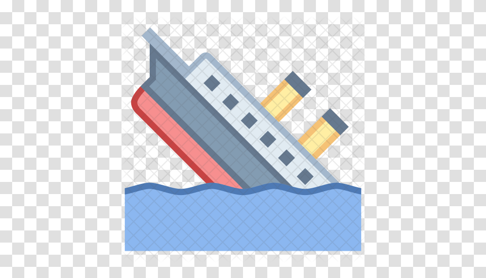 Titanic Icon Sinking Clipart Titanic, Text, Word, Brick, Grille Transparent Png