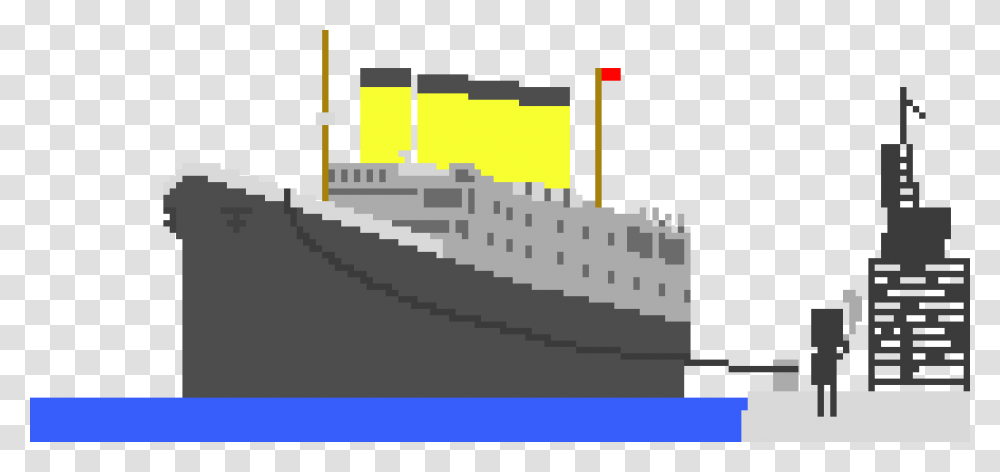 Titanic Titanic Pixel Art, Vehicle, Transportation, Electronics, Minecraft Transparent Png