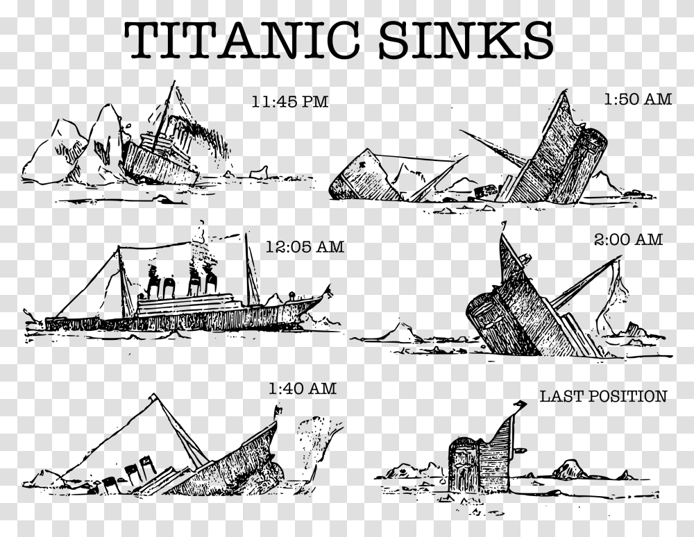 Titanic Titanic Sketches By Survivors, Gray, World Of Warcraft Transparent Png