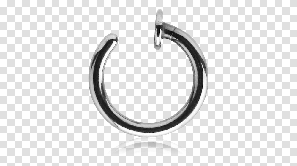 Titanium Alloy Open Nose Ring Shining Light Body Jewelry, Horseshoe, Sink Faucet Transparent Png