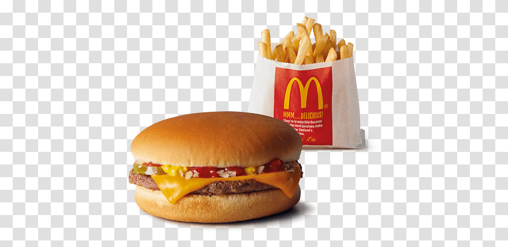 Title Mcdonalds Burger And Fries, Food Transparent Png
