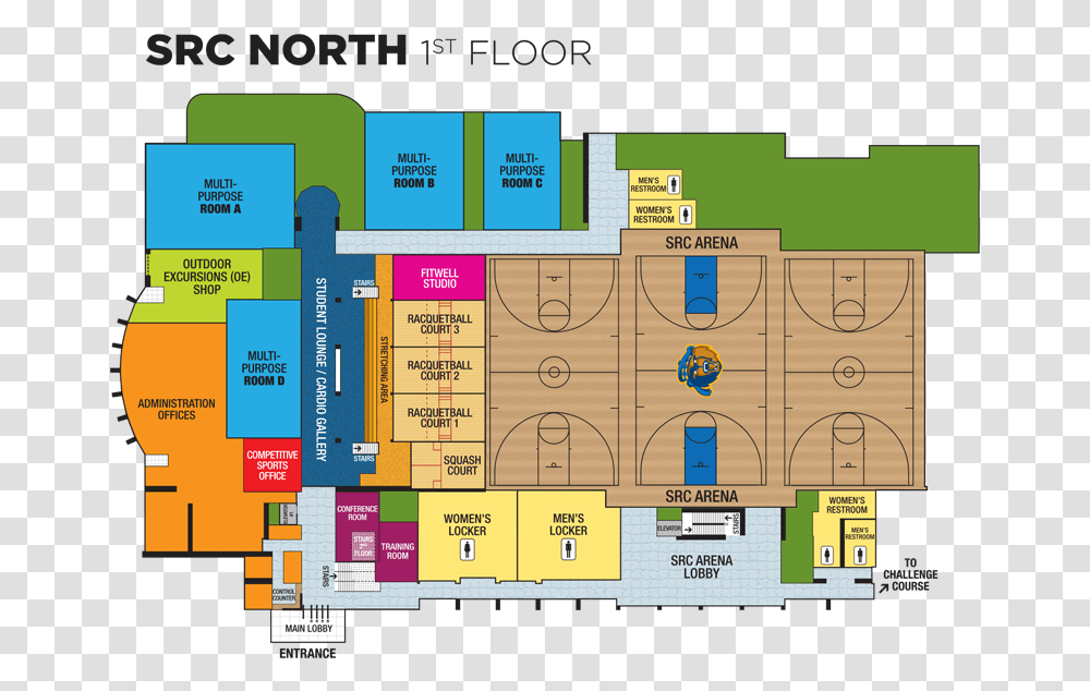 Title Of Image Student Rec Center Map, Floor Plan, Diagram, Scoreboard, Plot Transparent Png