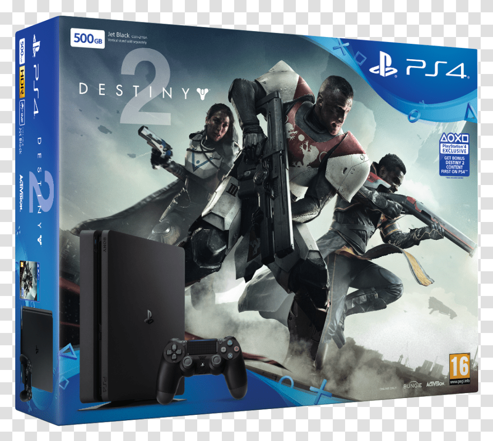 Title Ps4 Destiny 2 Bundle, Person, Human, Gun, Weapon Transparent Png