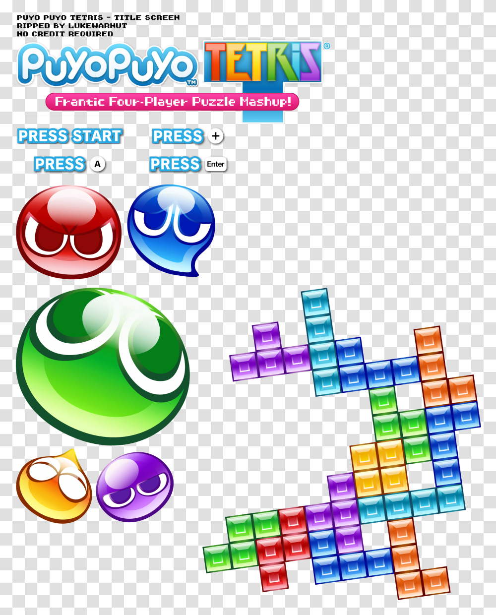 Title Screen Puyo Puyo Tetris Steam, Flyer, Poster, Paper, Advertisement Transparent Png