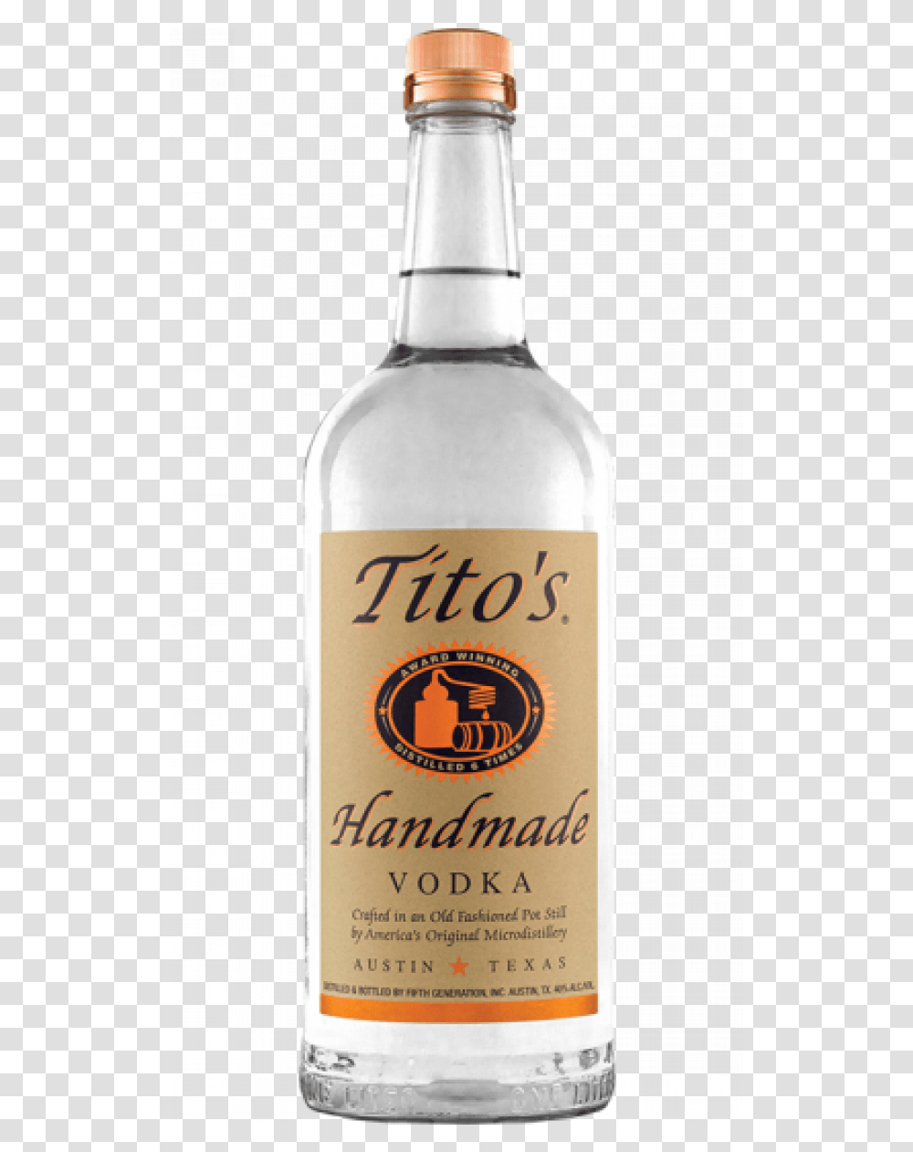 Tito's Handmade Vodka 70cl Tito's Vodka, Liquor, Alcohol, Beverage, Drink Transparent Png