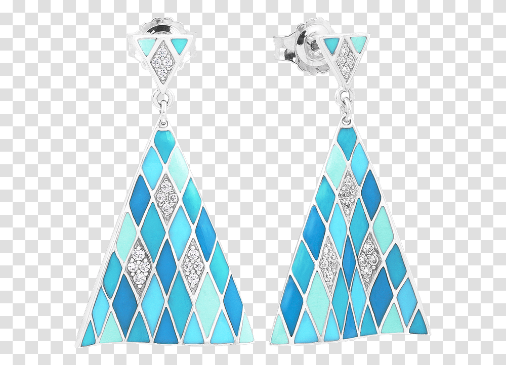 Tivoli Blue Earrings Belle Etoile Renee Taylor Gallery Earrings, Triangle, Arrowhead, Crystal, Jewelry Transparent Png