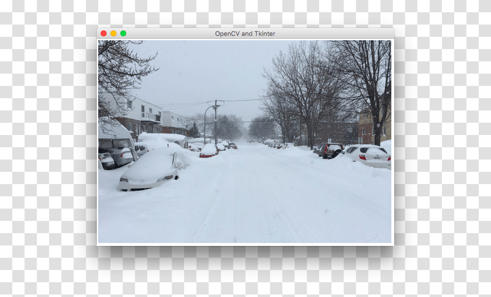 Tkinter Canvas Showing Opencv Loaded Image Snow, Blizzard, Winter, Storm, Nature Transparent Png