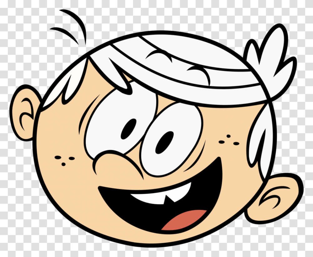 Tlh Loud House Lincoln Face, Stencil, Recycling Symbol Transparent Png