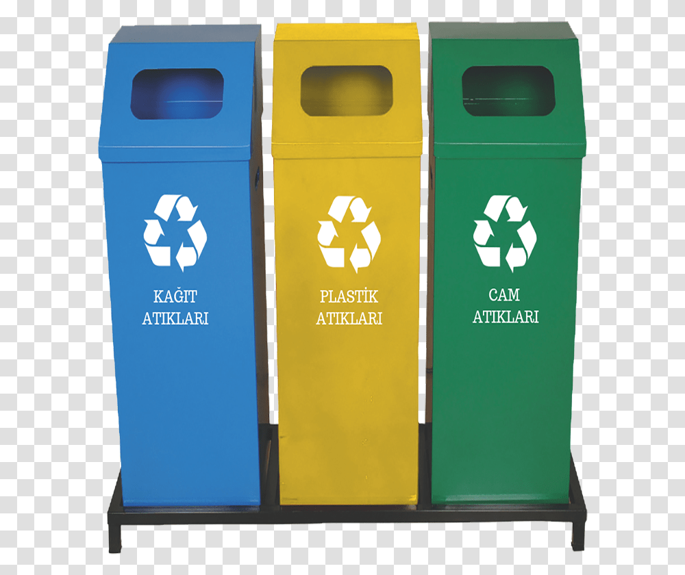 Tm 247 Square Recycle Bin Painted Base Recycle, Recycling Symbol, Tin, Can Transparent Png
