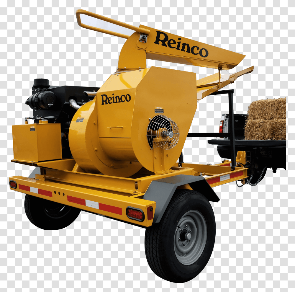 Tm35 Trailer 2 Reinco Straw Blowers For Sale Compactor, Machine, Bulldozer, Tractor, Vehicle Transparent Png