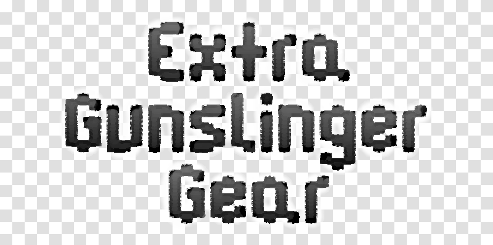 Tmodloader Extra Gunslinger Gear Monochrome, Label, Alphabet, Letter Transparent Png